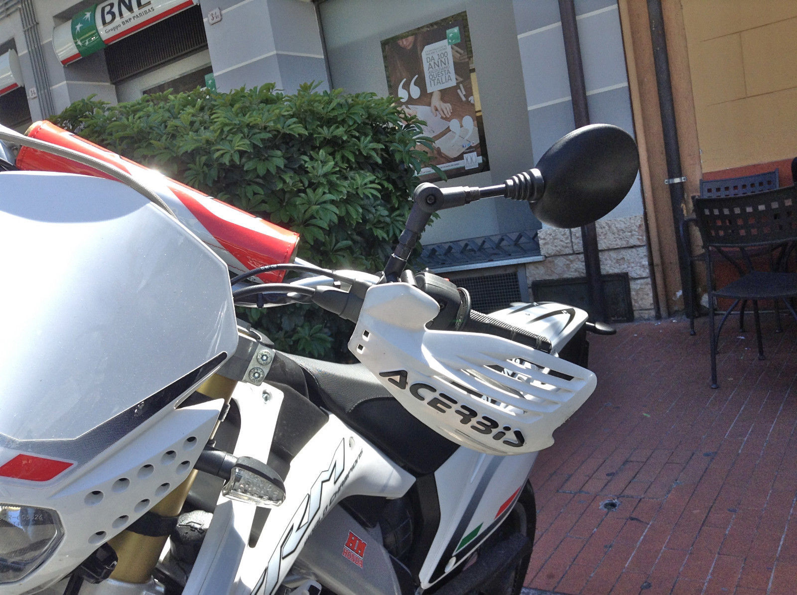 KTM Folding mirrors Dual Sport 243mmpair, fits Yamaha WR250, WR450