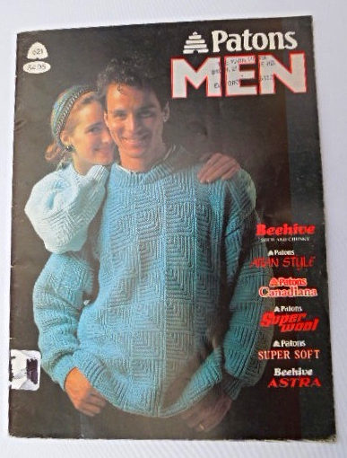 Vintage 1988 Patons Men S Sweater Knitting And 29 Similar Items