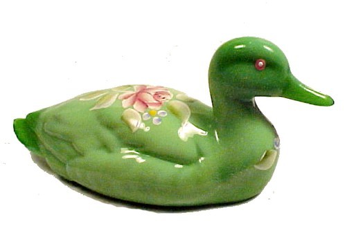 fenton glass duck