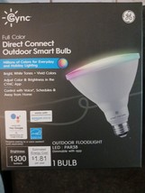 GE - Cync Smart Full Color Direct Connect Outdoor Light Bulb PAR38 Bulb 90W - $25.00