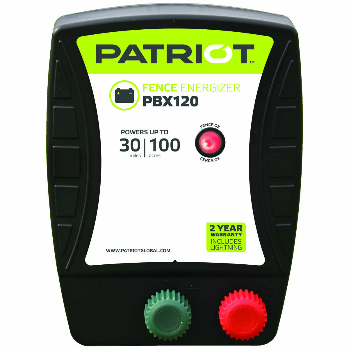 Patriot - PBX120 Battery Energizer - 1.2 Joule  for electric fence