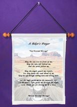 A Biker&#39;s Prayer Poem - Personalized Wall Hanging (835-1) - $18.99