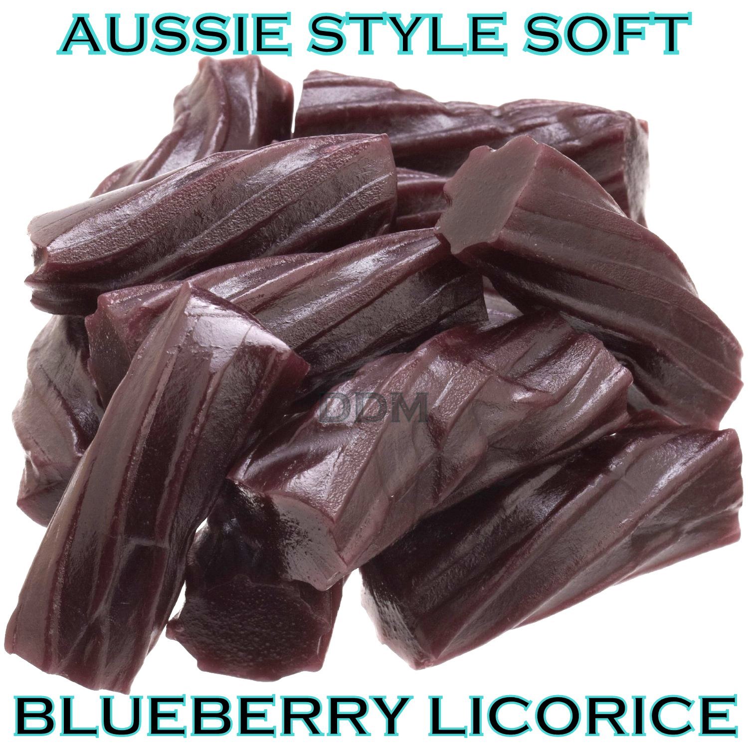 AUSSIE Gourmet Blueberry Licorice 4 LB Chewy Gourmet Bulk Soft Candy