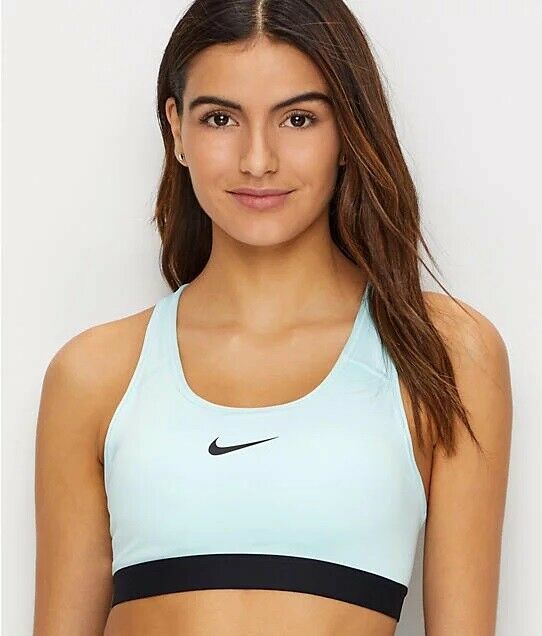 Nike Teal Tint Pro Classic Mid Impact Sports Bra Us Small Uk Small Bras And Bra Sets