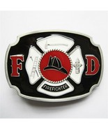 Vintage Style Enamel Fire Hero Firefighter FD Belt Buckle also Stock in ... - $9.41