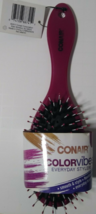 CONAIR - ColorVibes Satin Metallic Finish Smooth and Style Brush #88741 Berry - $9.99