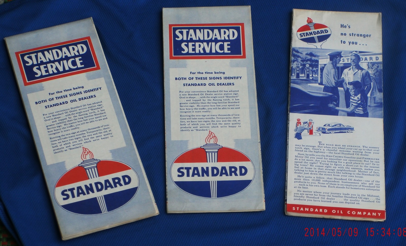 1940-48 STANDARD OIL Co. Indiana 3 ROAD MAPS Michigan, Wisconsin ...