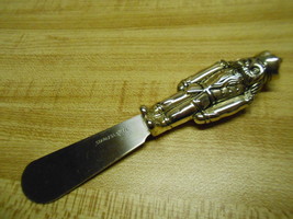 nutcracker knife 5&quot; stainless steel butter knife or cheese knife with nu... - $12.82