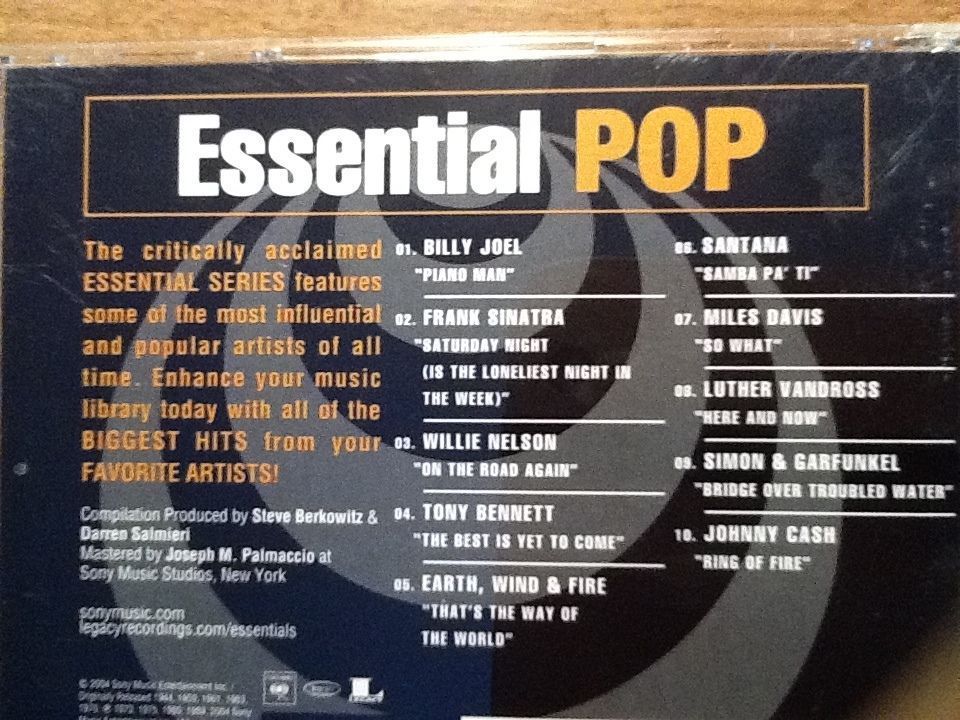Primary image for Essential POP Sampler  Various Artists CSK 58428  NEW CD, 2004
