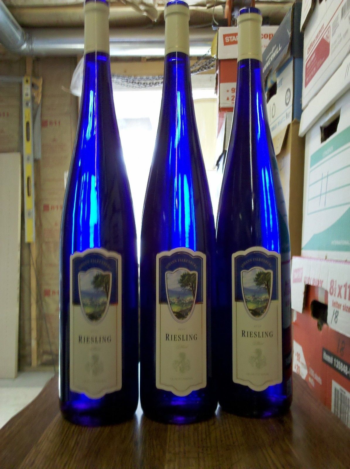 7H09 Cobalt Blue 19" Tall Riesling Wine and 50 similar items