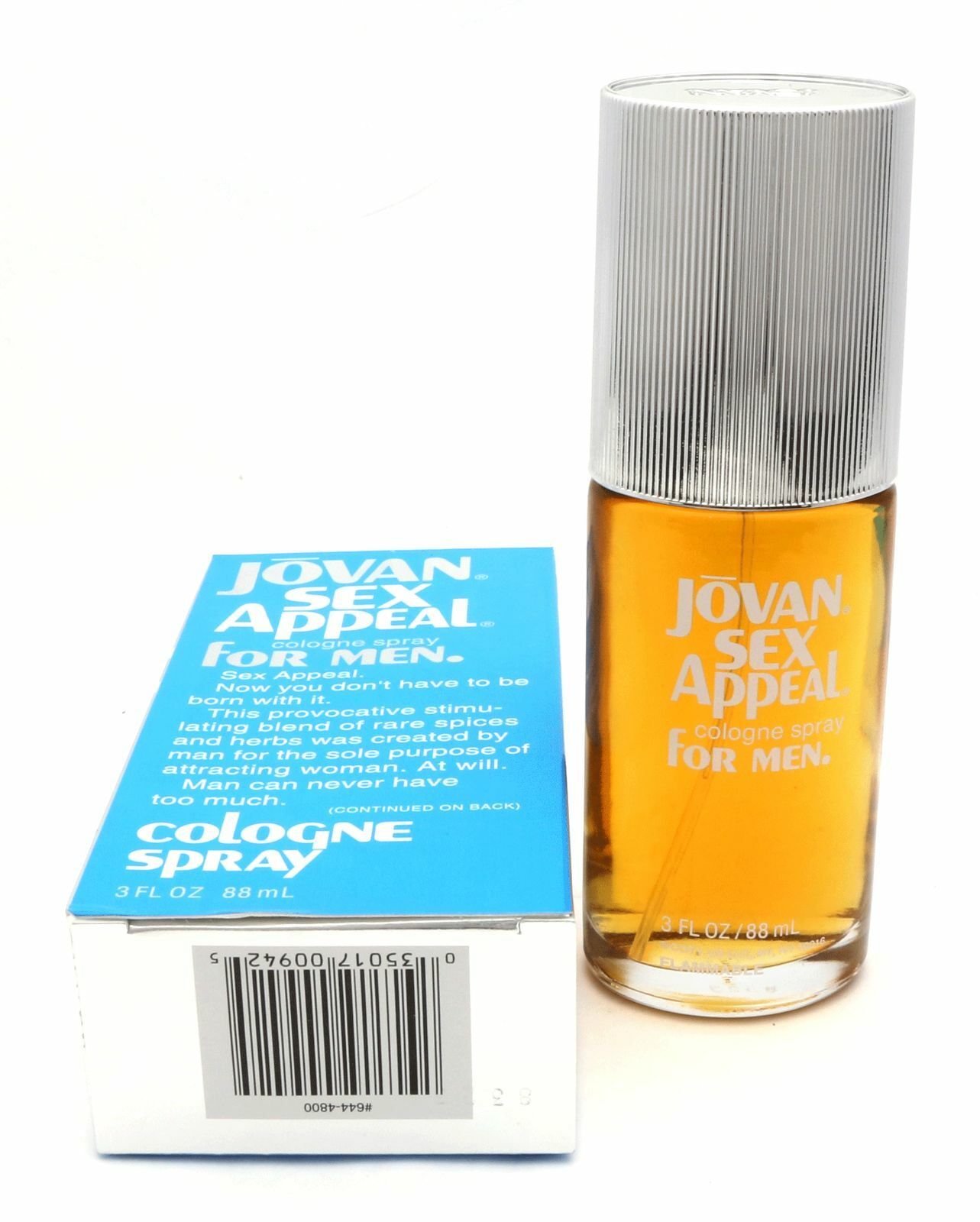 Classic Version Jovan Sex Appeal For Men Cologne Spray 3 Oz 88 Ml New In Box Men