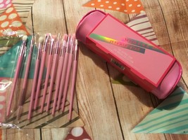 Authentic Morphe X Jeffree Star Eye Brush Collection 10 brushes & case NEW - $30.84