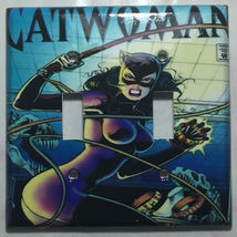 Catwoman Comic Book Cover Light Switch Power Outlet wall Cover Plate Home decor image 5