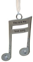 3 Inch Music Lover's Life Is Music Zinc Ornament - You Are My Love Song - $6.88