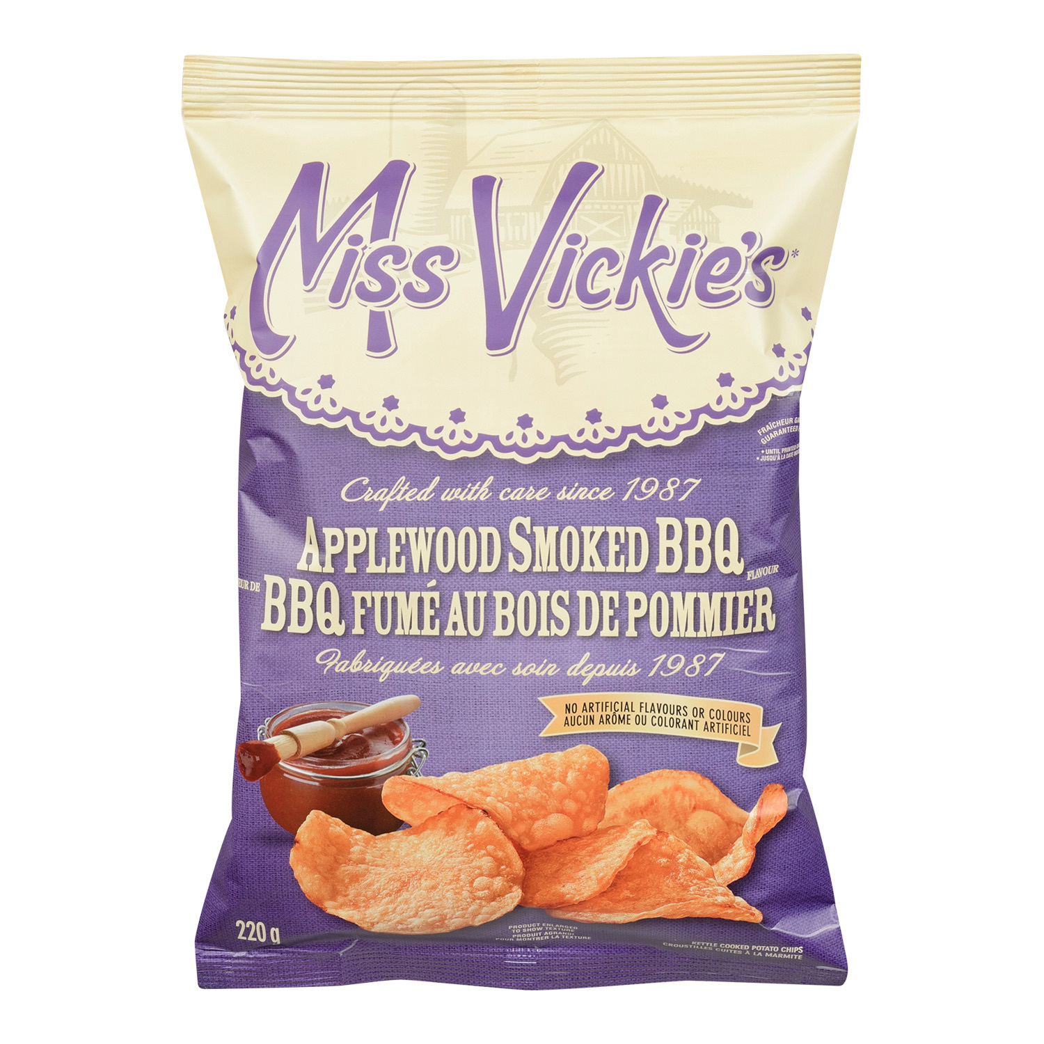 Miss Vickie’s Applewood Smoked BBQ Chips 4 bags Canadian - Chips