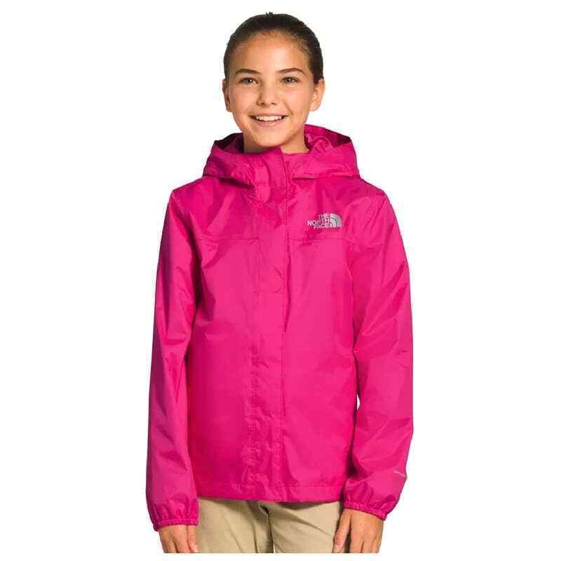 Primary image for The North Face Girl's Pink Zipline Raincoat Sz Large