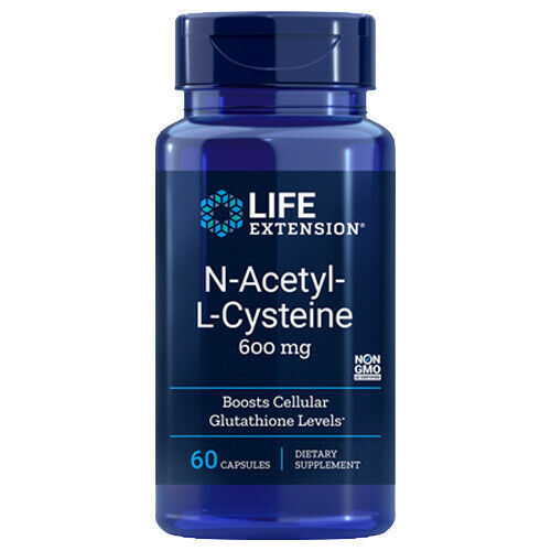 N-Acetyl Cysteine (NAC) 600mg  60 caps by Life Extension