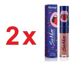Flormar Cherry Silk Matt Liquid Lipstick 4.5 ml Long Lasting 2 X № 45 - $19.40