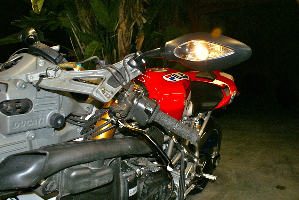 999 749 Ducati Classic Mirrors Turn Signals Black 6037/38Pair Mirrors