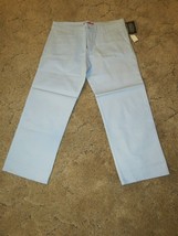 Dickies Girl's Size 7 Pants  Stretch Fabric Waist 32.5"x Inseam 24" Light Blue - $12.82