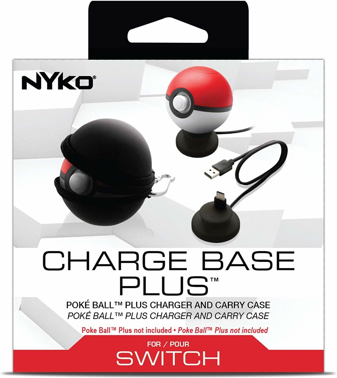 Nyko Charge Base Plus - USB Type C Charging Dock and Carrying Case for Poke Ball - $36.99