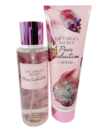 Victoria&#39;s Secret PURE SEDUCTION CRYSTAL Fragrance Mist Body Lotion Set NEW - $34.53