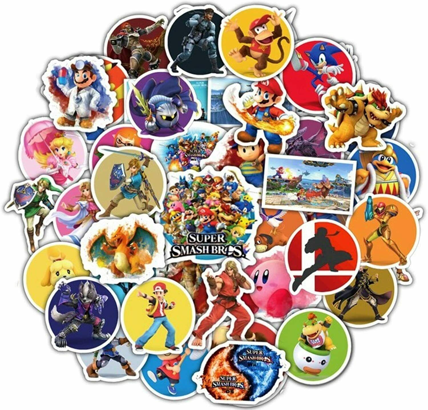 Set Of Super Smash Bros Stickers Decals Stickers Vinyl Art