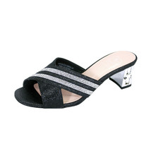  FLORAL Denise Women Wide Width Rhinestone Slip On Metallic Sandals  - $59.95