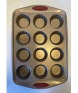 Rachael Ray Oven Lovin&#39; Non Stick 12-Cup Muffin &amp; Cupcake Pan Carbon Ste... - $23.71
