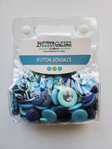 Button Bonanza. Buttons Galore. Ocean Blue. CLEARANCE