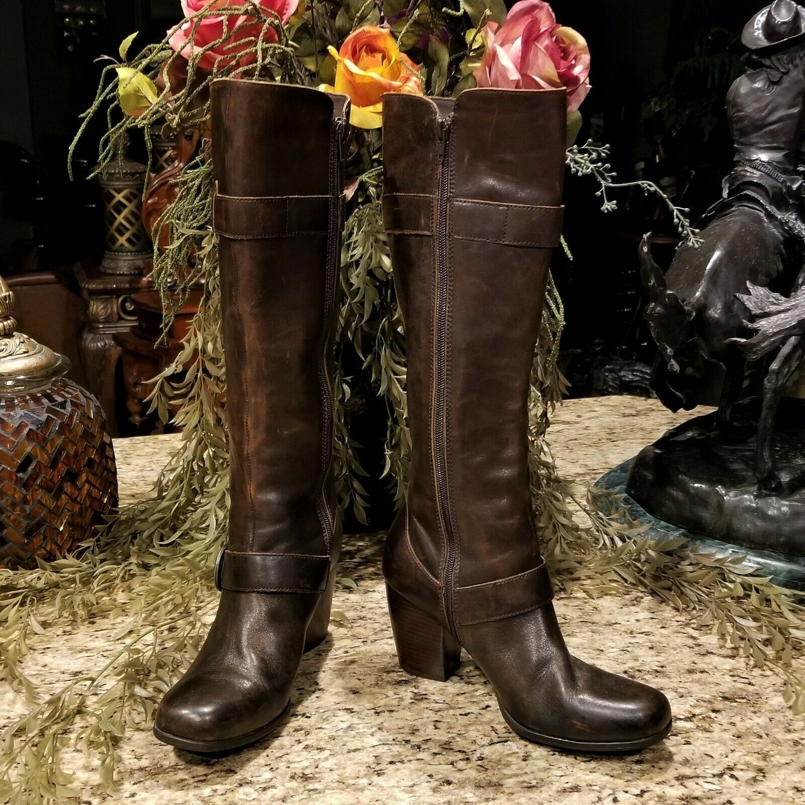 born cort leather knee high boot