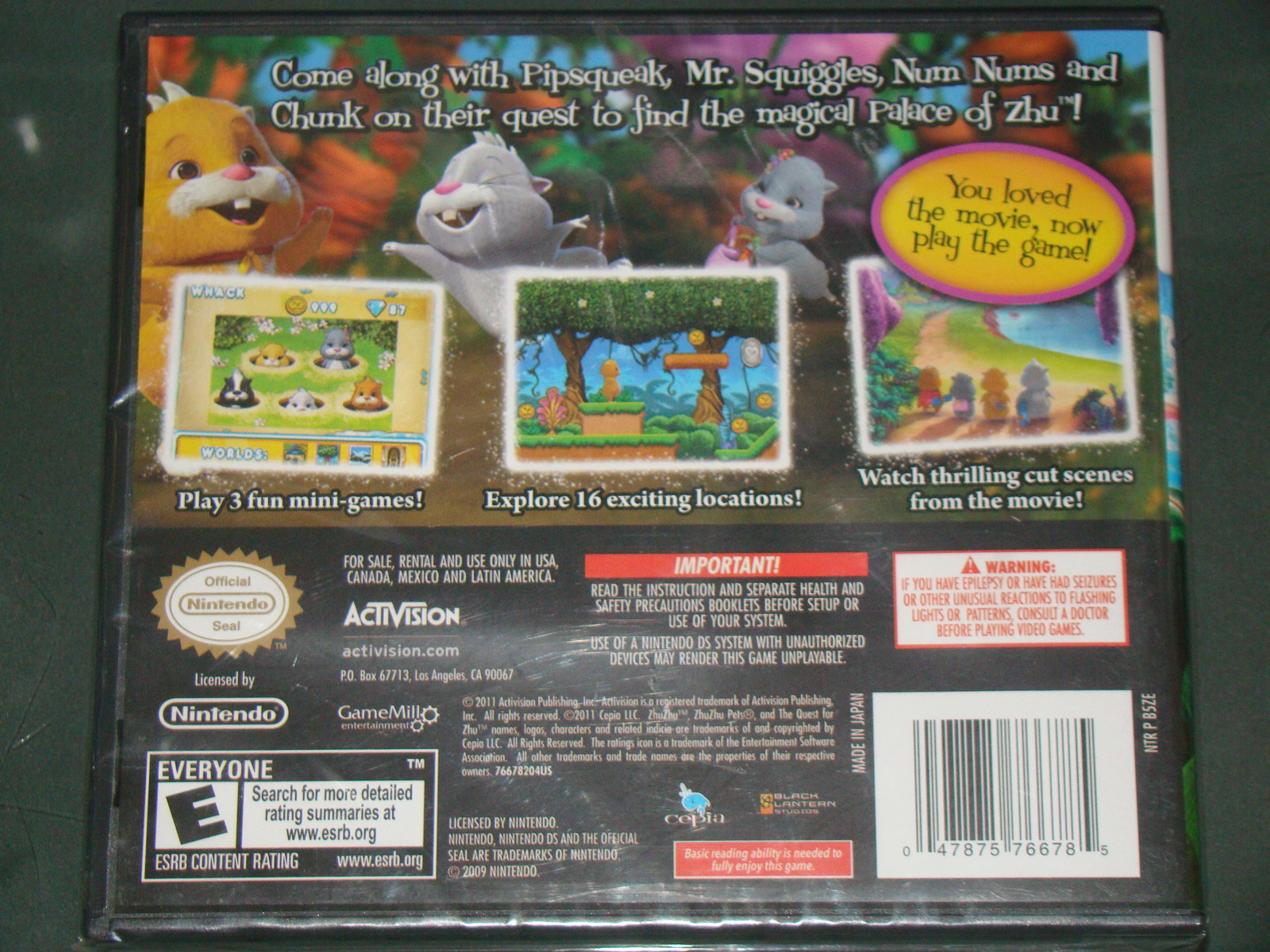 NINTENDO DS - Zhu Zhu Pets QUEST for ZHU (New) - Video Games