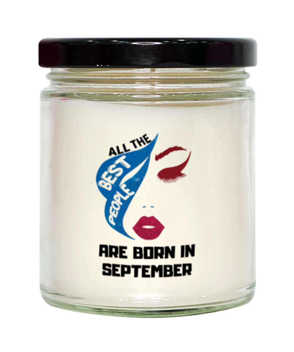 All the best people are born in  SEPTEMBER  candle, Funny birthday candle