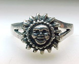 SUN STERLING SILVER RING - Size 10 1/4