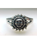 SUN STERLING SILVER RING - Size 10 1/4 - $38.00