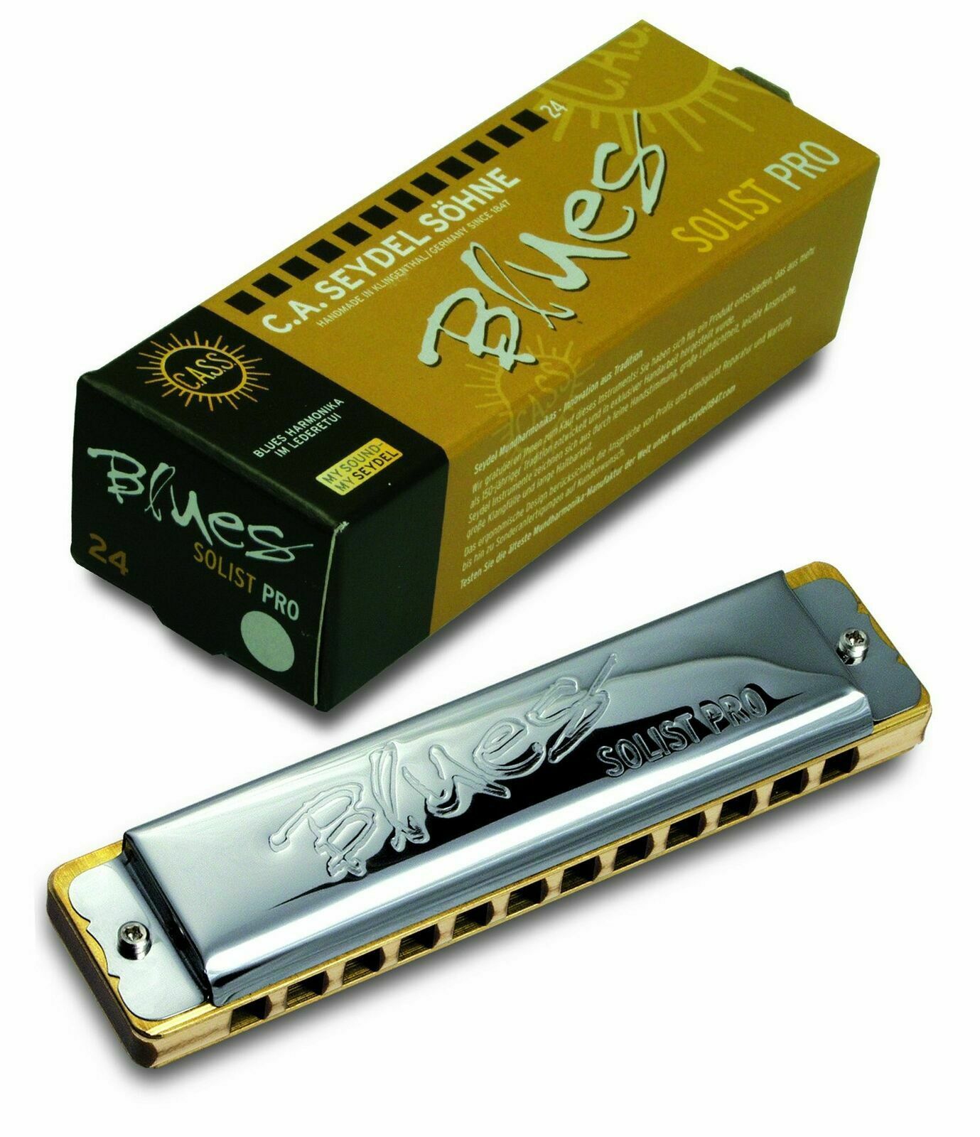 Seydel Harmonica 12 Hole Solist Pro 12 Steel Solo C Harmonicas