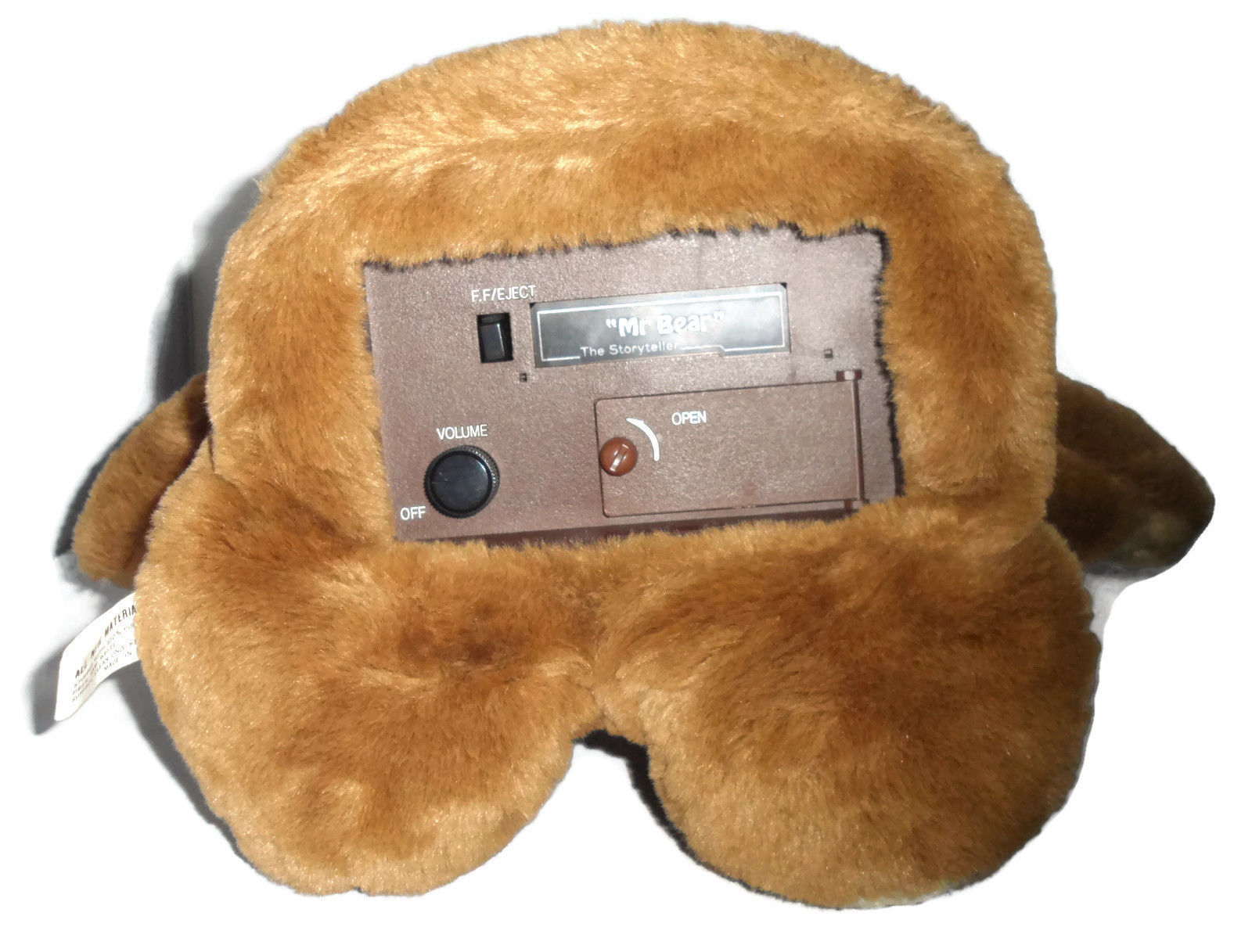 teddy bear with cassette tape