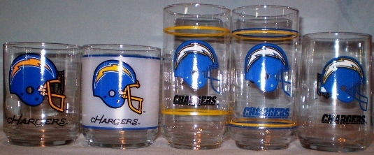 Mobil Football Glasses San Diego Chargers - Promo Glasses