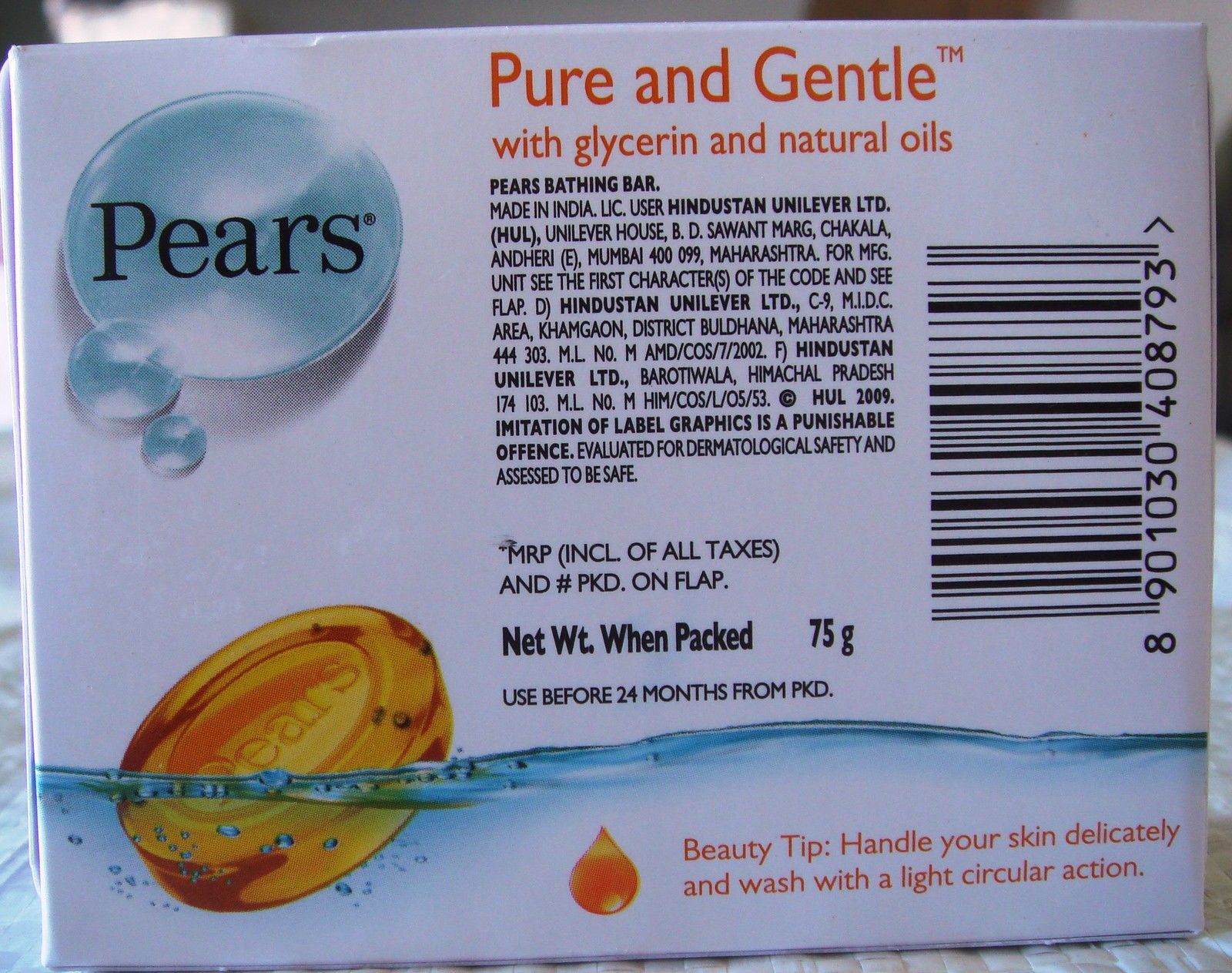 4 Bars! Pears Transparent Soap Gentle Care and 50 similar items
