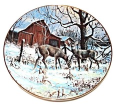 Schmid 1990 Wintering Deer Collector Plate - $13.00