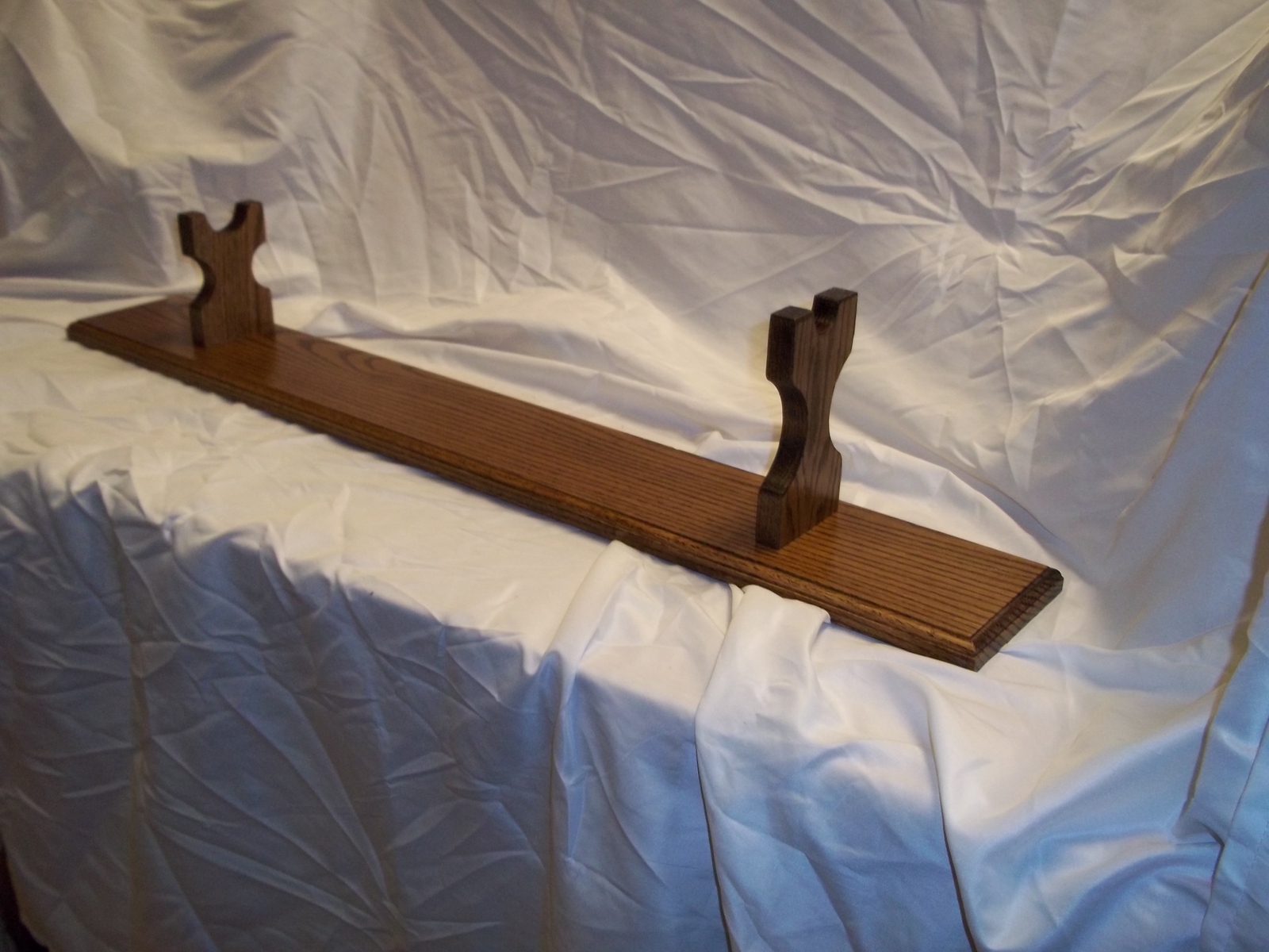 Handmade Mantle Style Gun Display Rack for Rifle Walnut Finish Other