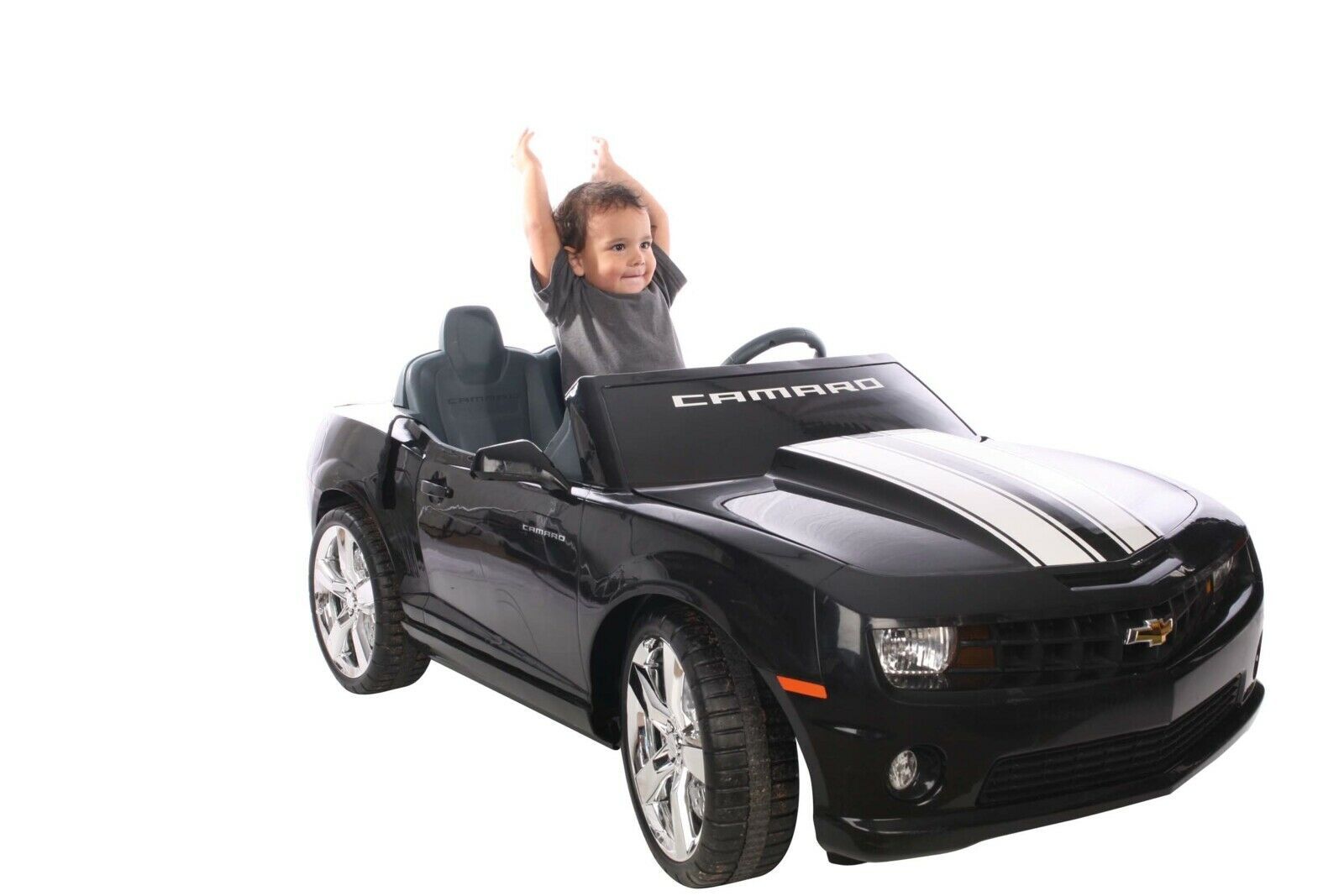 Kid Motorz Chevrolet Camaro 12Volt BatteryOperated RideOn, Red with Racing St Ride On Toys