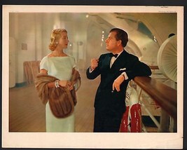 Next to No Time Lobby Card-Kenneth More and Betsy Drake on a ship talking. - $32.16