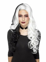 Smiffys Deluxe Evil Madame Cruella de Vil Wig Halloween Costume Accessory 45041 - $47.67