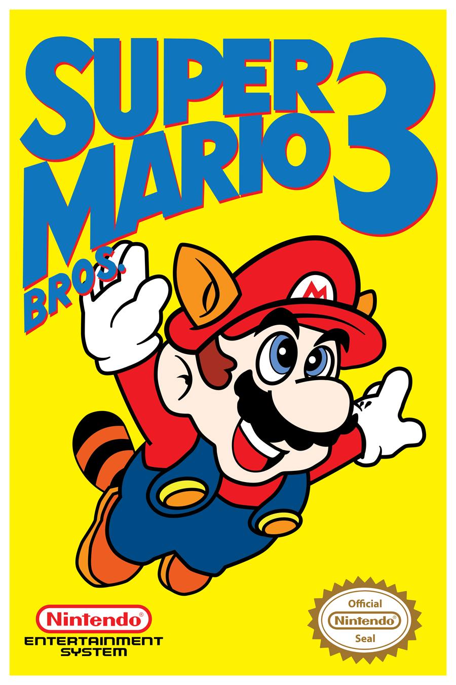 Super Mario Bros 3 Poster Nintendo 8 Bits Nes Video Game Classic Series Cover Prints 8606