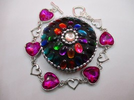 Cross My Pink Heart Sparkle Bracelet - $17.00