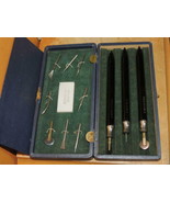 Chinese 15 pc Leather Bookbinding Tool Set in case roller marker burnish... - $134.99