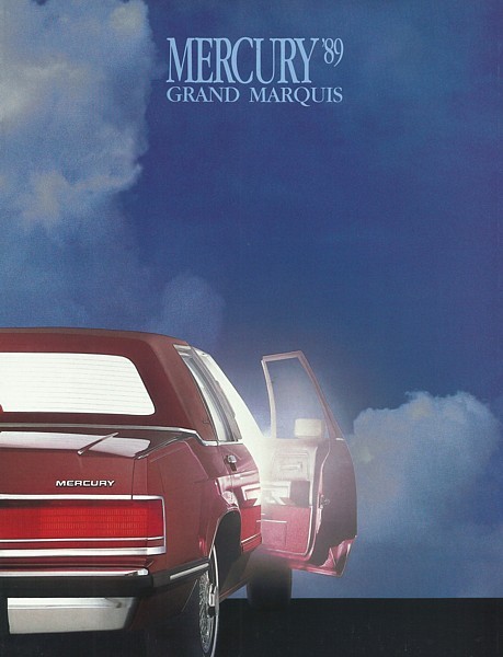 1989 Mercury Sales Brochure Book Cougar Grand Marquis