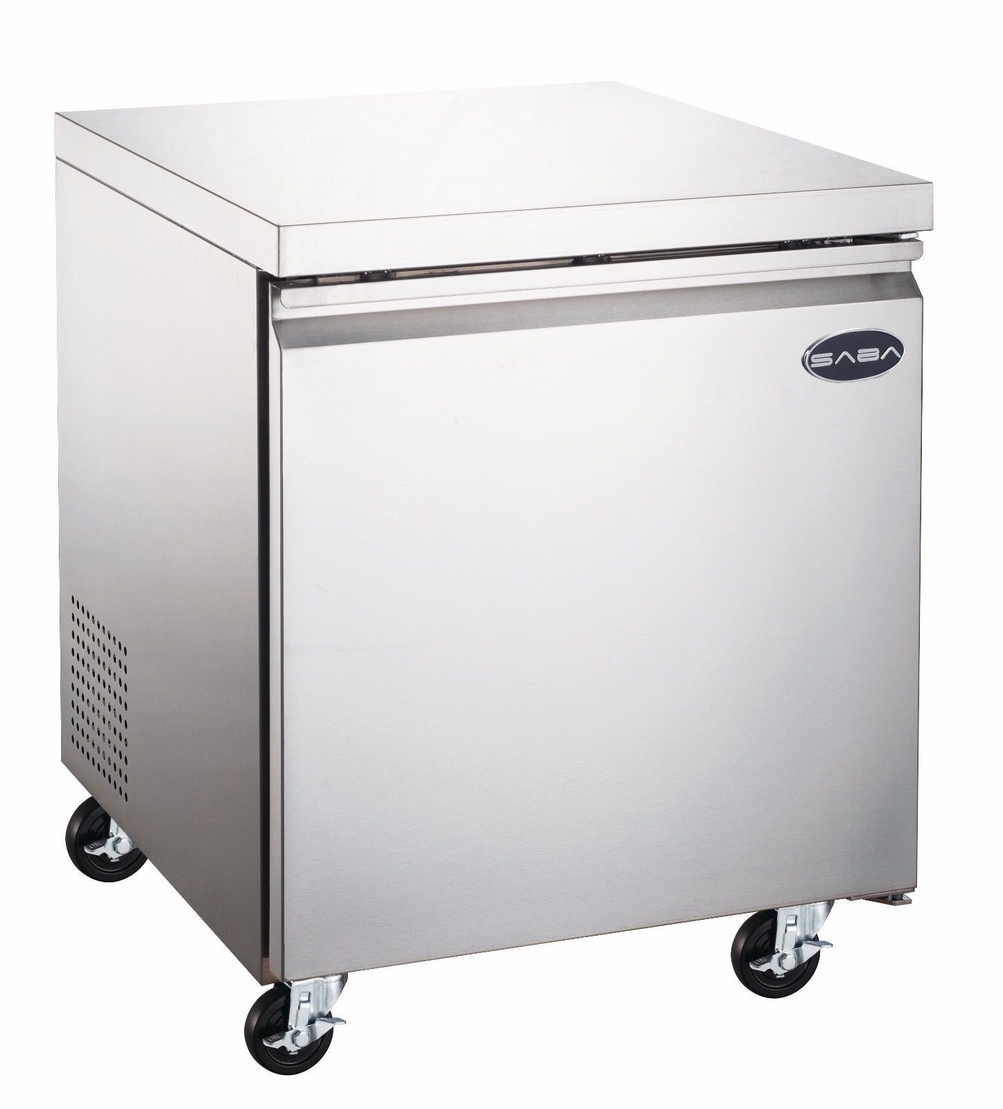 SABA 27" Commercial Undercounter Freezer, Stainless Steel Food Storage