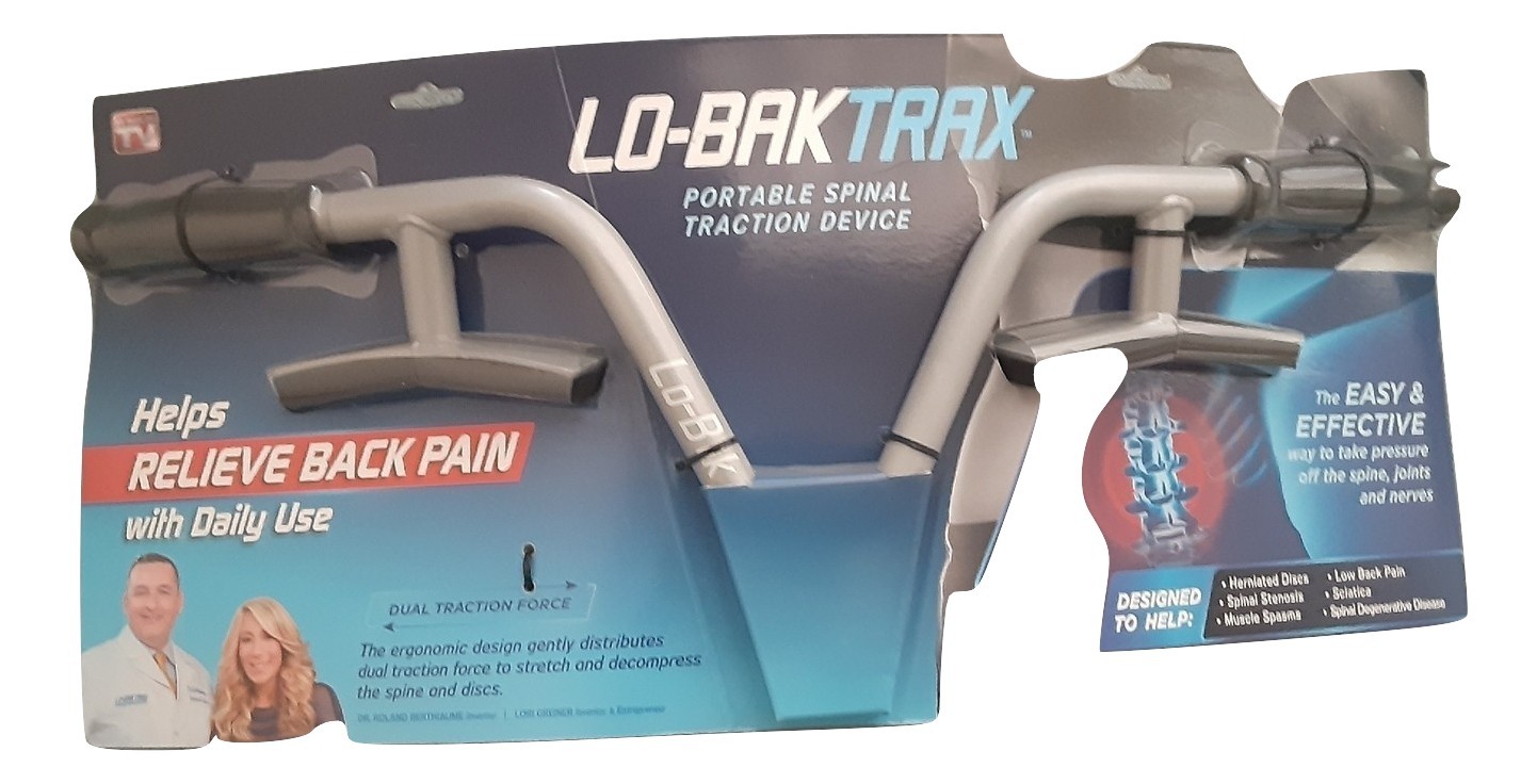 lo bak trax portable spinal traction easy